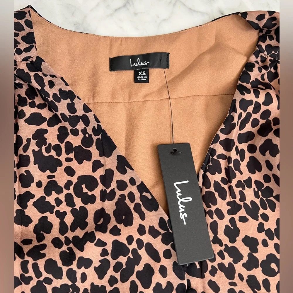 Lulu’s Black Leopard Babydoll Dress - Picture 5 of 6